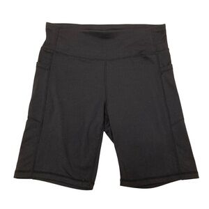 3/$15 Juicy Couture Sport Black Bike Shorts Pockets Activewear Gym Women’s Large